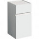 Meubles latéraux bas Geberit Renova Planavec une porte et un tiroir: Largeur 39cm, Hauteur 70cm, Profondeur 36cm, Blanc / Laqué ultra-brillant