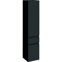 Colonne haute Geberit Renova Planavec deux portes et un tiroir: Largeur 39cm, Hauteur 180cm, Profondeur 36cm, Gris velouté / Laqué mat