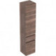 Colonne haute Geberit Renova Planavec deux portes et un tiroir: Largeur 39cm, Hauteur 180cm, Profondeur 36cm, Chêne / Film décor structuré