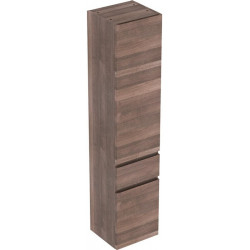 Colonne haute Geberit Renova Planavec deux portes et un tiroir: Largeur 39cm, Hauteur 180cm, Profondeur 36cm, Chêne / Film décor structuré