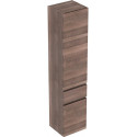 Colonne haute Geberit Renova Planavec deux portes et un tiroir: Largeur 39cm, Hauteur 180cm, Profondeur 36cm, Chêne / Film décor structuré