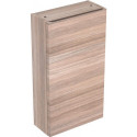 Armoire haute compacte Geberit Renova Planavec une porte: Largeur 39cm, Hauteur 70cm, Profondeur 17.3cm, Orme / Film décor structuré