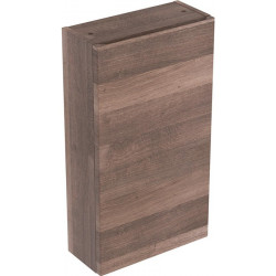 Armoire haute compacte Geberit Renova Planavec une porte: Largeur 39cm, Hauteur 70cm, Profondeur 17.3cm, Chêne / Film décor structuré