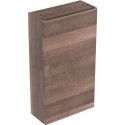Armoire haute compacte Geberit Renova Planavec une porte: Largeur 39cm, Hauteur 70cm, Profondeur 17.3cm, Chêne / Film décor structuré