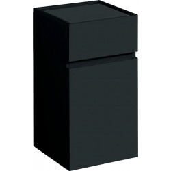 Meubles latéraux bas Geberit Renova Planavec une porte et un tiroir: Largeur 39cm, Hauteur 70cm, Profondeur 36cm, Gris velouté / Laqué mat