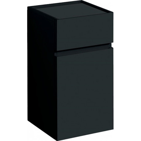 Meubles latéraux bas Geberit Renova Planavec une porte et un tiroir: Largeur 39cm, Hauteur 70cm, Profondeur 36cm, Gris velouté / Laqué mat