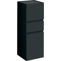 Colonne mi-haute Geberit Renova Planavec deux portes et un tiroir: Largeur 39cm, Hauteur 105cm, Profondeur 36cm, Gris velouté / Laqué mat