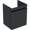 Meuble bas pour lavabo Geberit Renova Plan,avec un tiroir et un tiroir à l'anglaise: Largeur 48cm, Hauteur 58.6cm, Profondeur 40cm, Gris velouté / Laqué mat