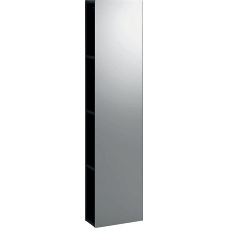Etagère Geberit iConavec miroir: Largeur 28cm, Hauteur 120cm, Profondeur 14cm, Gris velouté / Laqué mat