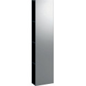 Etagère Geberit iConavec miroir: Largeur 28cm, Hauteur 120cm, Profondeur 14cm, Gris velouté / Laqué mat