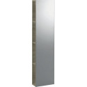 Etagère Geberit iConavec miroir: Largeur 28cm, Hauteur 120cm, Profondeur 14cm, Chêne naturel / Mélamine structuré bois