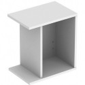 Elément latéral Geberit iConavec boîte: Largeur 37cm, Hauteur 40cm, Profondeur 27.3cm, Blanc / Laqué mat
