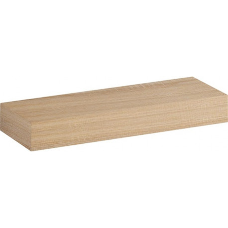 Etagère murale Geberit iCon: Largeur 37cm, Hauteur 5cm, Profondeur 16.5cm, Chêne naturel / Mélamine structuré bois
