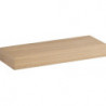 Etagère murale Geberit iCon: Largeur 37cm, Hauteur 5cm, Profondeur 16.5cm, Chêne naturel / Mélamine structuré bois