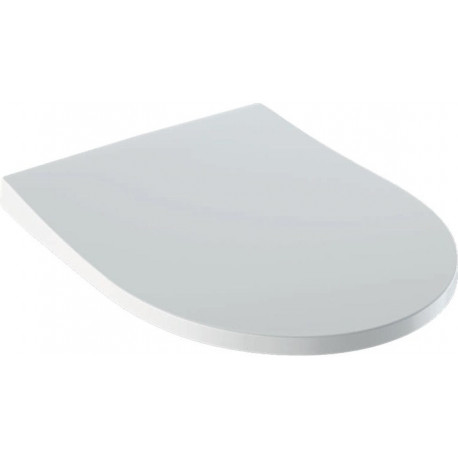 Abattant WC Geberit iCon design slim fermeture ralentie, fixation par le haut, Blanc