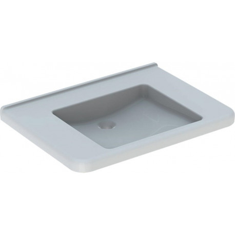 Lavabo Geberit RENOVA COMFORT SQUARE 750x550mm ufahrb sans trou de robinetterie blanc
