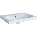 Lavabo Geberit Acanto, 65x48.2cm, troude robinetterie au centre, Blanc