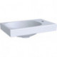 Lave-mains ACANTO 400x250mm avec trou pour robinet re sans trop plein blanc m KeraTect