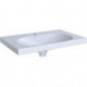 Lavabo Geberit ACANTO 750x480mm avec trou pour robinet m unsichtbaren ÜL blanc m KT