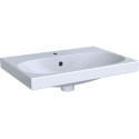 Lavabo Geberit ACANTO Compact 600x420mm avec trou pour robinetavec trop plein blanc m KeraTect