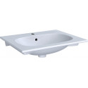 Lavabo Geberit ACANTO Slim 600x480mm avec trou pour robinetavec trop plein blanc m KeraTect