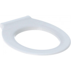 Lunette d’abattant Geberit Renova Comfort adaptée PMR, antibactérien, fixation par le dessous: Fermeture ralentie:Non, Fixation:Par le bas, Blanc