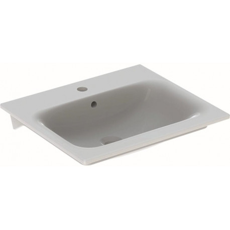 Lavabo pour meuble RENOVA PLAN avec trou pour robinetavec trop plein 550x480mm blanc