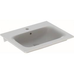 Lavabo pour meuble RENOVA PLAN avec trou pour robinetavec trop plein 600x480mm blanc KT