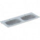 Meubles GE doubles RENOVA PLAN 1300x480mm avec trou pour robinetavec trop plein blanc KT