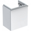 Meuble bas GE iCon pour lave-mains avec 1 porte à gauche. 37x42x28cm. Blanc brillant