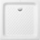 O.novo, Receveurs de douche carrés, 700 x 700 x 100 mm, Profondeur: 80 mm, Carré, en céramique, à poser, Céramiqueavec pastilles et surface brillante