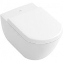 Cuvette Subway 370 x 560 mm, modèle suspendu, sortie horizontale, En porcelaine sanitaire Blanc