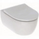 Pack WC suspendu Geberit iCon 53cm, caréné, Rimfree, abattant déclipsable et ralenti, Blanc