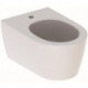 Bidet suspendu Geberit ONE caréné: T:54cm, Trop-plein:Dissimulé, blanc / KeraTect , chromé brillant