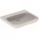 Lavabo Geberit Renova Comfort, adapté PMR, 65x55cm, sans troude robinetterie, sans trop-plein, Blanc