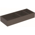 Casier de rangement agencement en H Geberit VariForm, pour tiroir supérieur: B:18cm, H:5.7cm, T:37.3cm, Gris foncé / Revêtu de mélamine