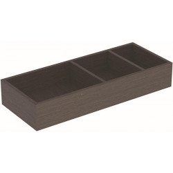 Casier de rangement agencement en H Geberit VariForm, pour tiroir inférieur: B:18cm, H:14.3cm, T:37.3cm, Gris foncé / Revêtu de mélamine