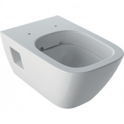 Meuble lavabo mural pour toilettes, forme partiellement fermée. Sans jante. KeraTect