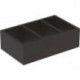 Casier de rangement agencement en H Geberit, pour tiroir inférieur: Largeur 32.3cm, Hauteur 9.8cm, Profondeur 20cm, Gris velouté / Mélamine structurée