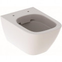 WC suspendu à fond creux SMYLE Square raccourci fermé Form Rimfree blanc KT