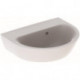 Lave-mains droite NOVA sans trou de robinetterieavec trop plein 450x360mm blanc KT
