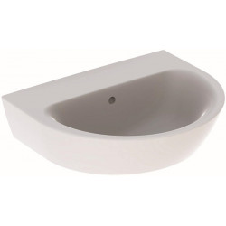 Lavabo Geberit RENOVA sans trou de robinetterieavec trop plein 550x450mm blanc