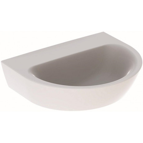 Lavabo Geberit RENOVA sans trou de robinetterie sans trop plein 550x450mm blanc