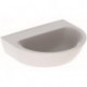 Lavabo Geberit RENOVA sans trou de robinetterie sans trop plein 550x450mm blanc KT