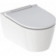 Pack WC suspendu Geberit ONE, caréné, TurboFlush, abattant ralenti et déclipsable, KeraTect, Blanc/chromé
