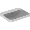 Lavabo à encastrer VariForm rectangulaire 550x450mm avec trou pour robinetavec trop plein blanc KT