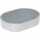 Lavabo VariForm elliptique 550x400mm sans trou de robinetterie sans trop plein blanc KT