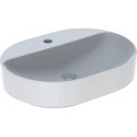 Lavabo VariForm elliptique 600x450mm avec trou pour robinet sans trop plein blanc KT