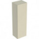 Colonne mi-haute Geberit Smyle Squareavec une porte: Largeur 36cm, Hauteur 118cm, Profondeur 29.9cm, Sable gris / Laqué ultra-brillant