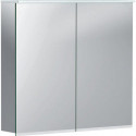 Armoire de toilette Geberit Option Plusavec éclairage et deux portes: Largeur 75cm, Hauteur 70cm, Profondeur 17.2cm, , miroir extérieur, miroirs intérieur et extérieur